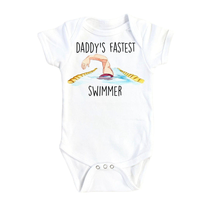 Swimming Fast - Baby Boy Girl Clothes Infant Bodysuit Funny Cute Newborn Onesie