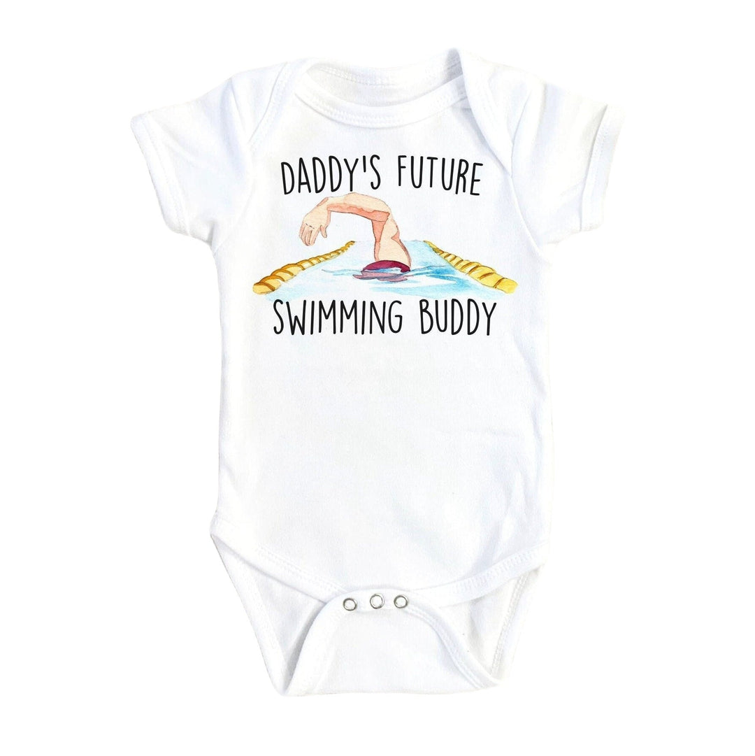 Swimming Daddy - Baby Boy Girl Clothes Infant Bodysuit Funny Cute Newborn Onesie