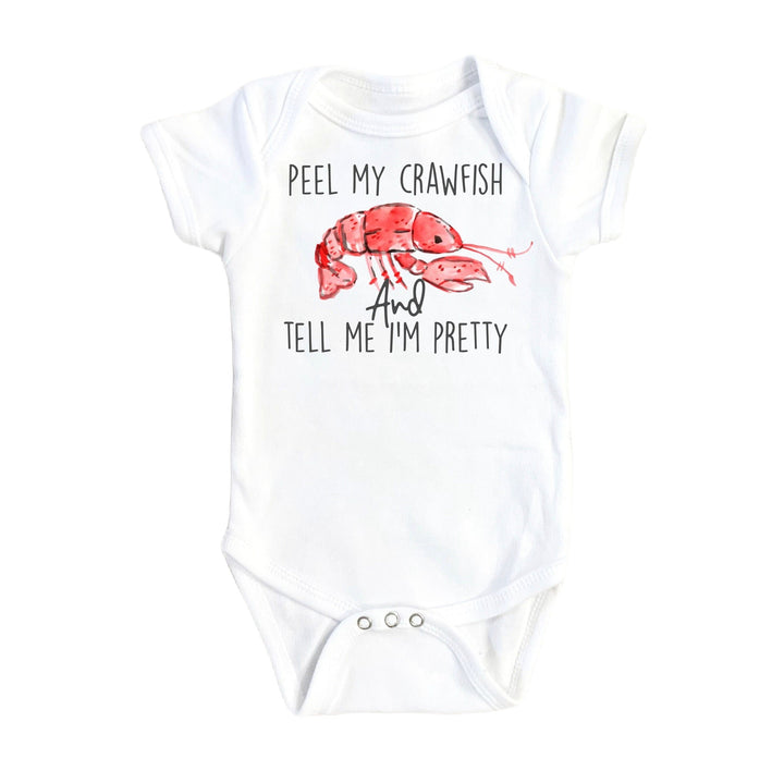 Crawfish Peeling - Baby Boy Girl Clothes Infant Bodysuit Funny Cute Newborn Onesie