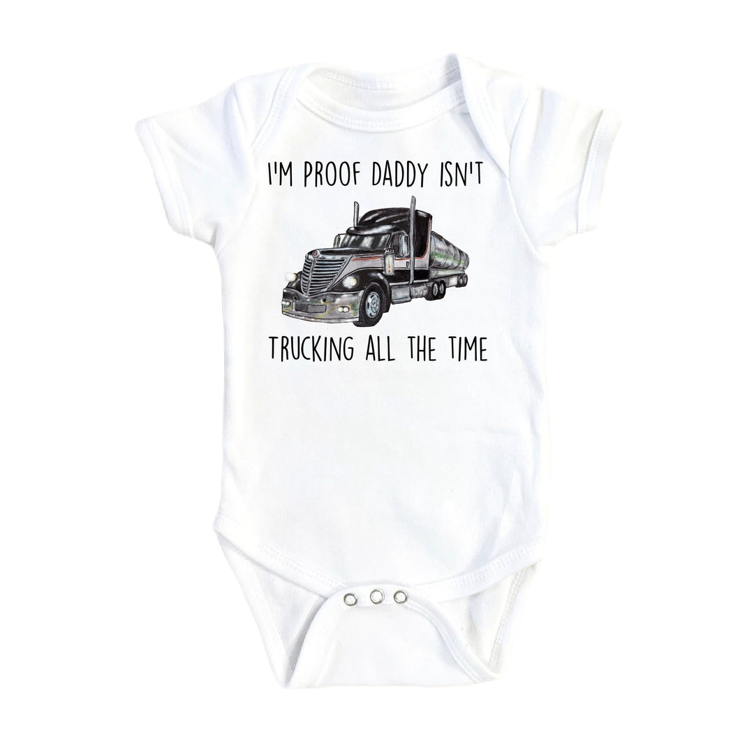 Trucker Black - Baby Boy Girl Clothes Infant Bodysuit Funny Cute Newborn Onesie