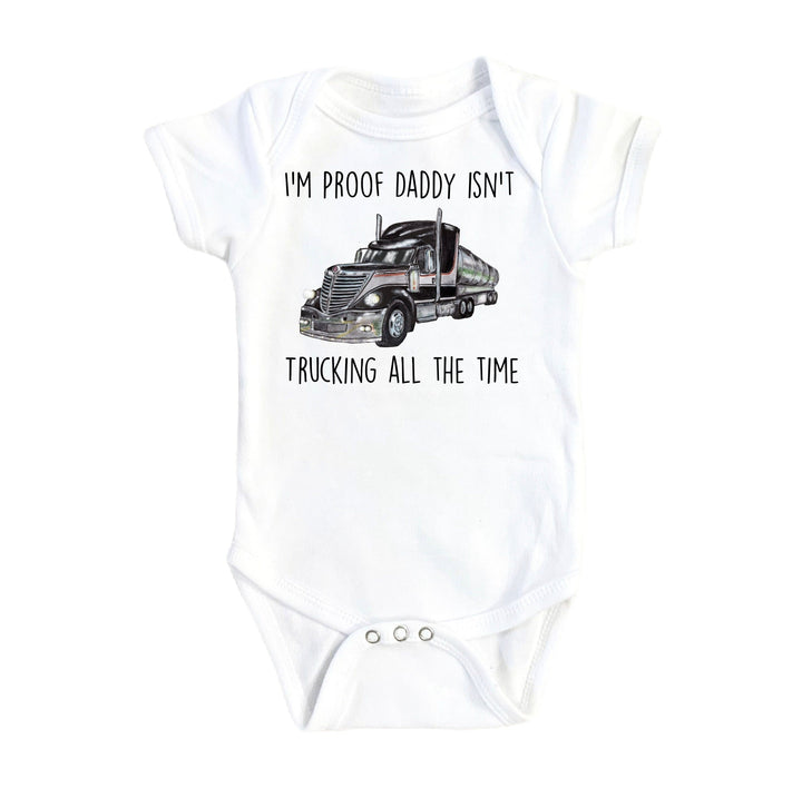 Trucker Black - Baby Boy Girl Clothes Infant Bodysuit Funny Cute Newborn Onesie