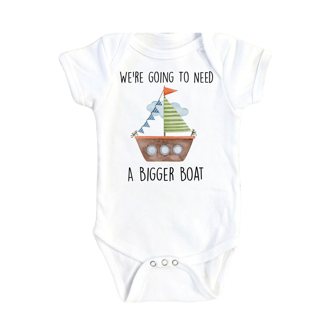 Bigger Sailboat - Baby Boy Girl Clothes Infant Bodysuit Funny Cute Newborn Onesie