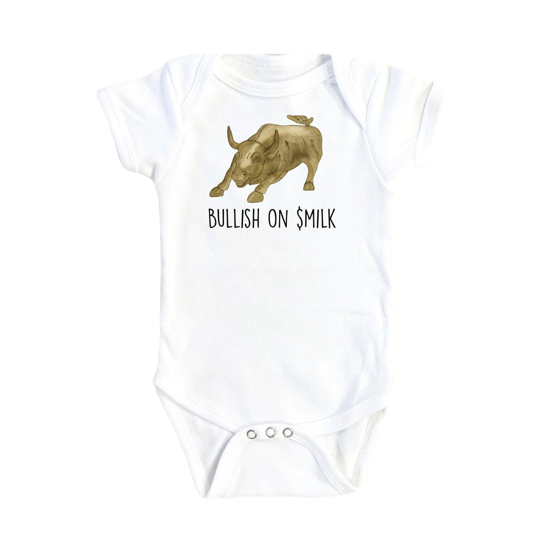 Bullish Milk - Baby Boy Girl Clothes Infant Bodysuit Funny Cute Newborn Onesie