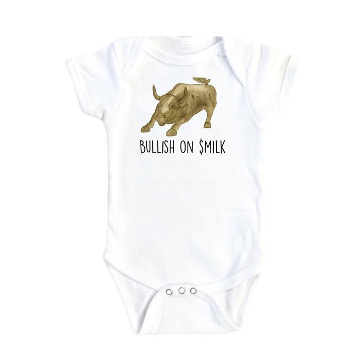 Bullish Milk - Baby Boy Girl Clothes Infant Bodysuit Funny Cute Newborn Onesie