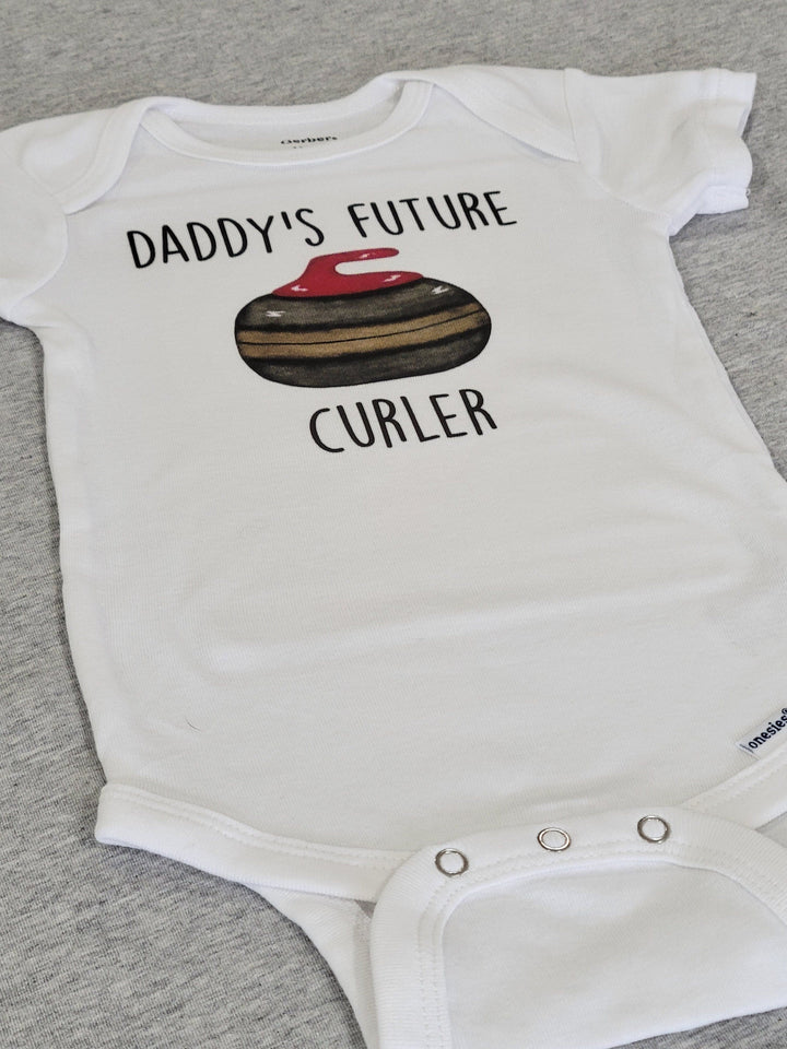 Curling Future - Baby Boy Girl Clothes Infant Bodysuit Funny Cute Newborn Onesie