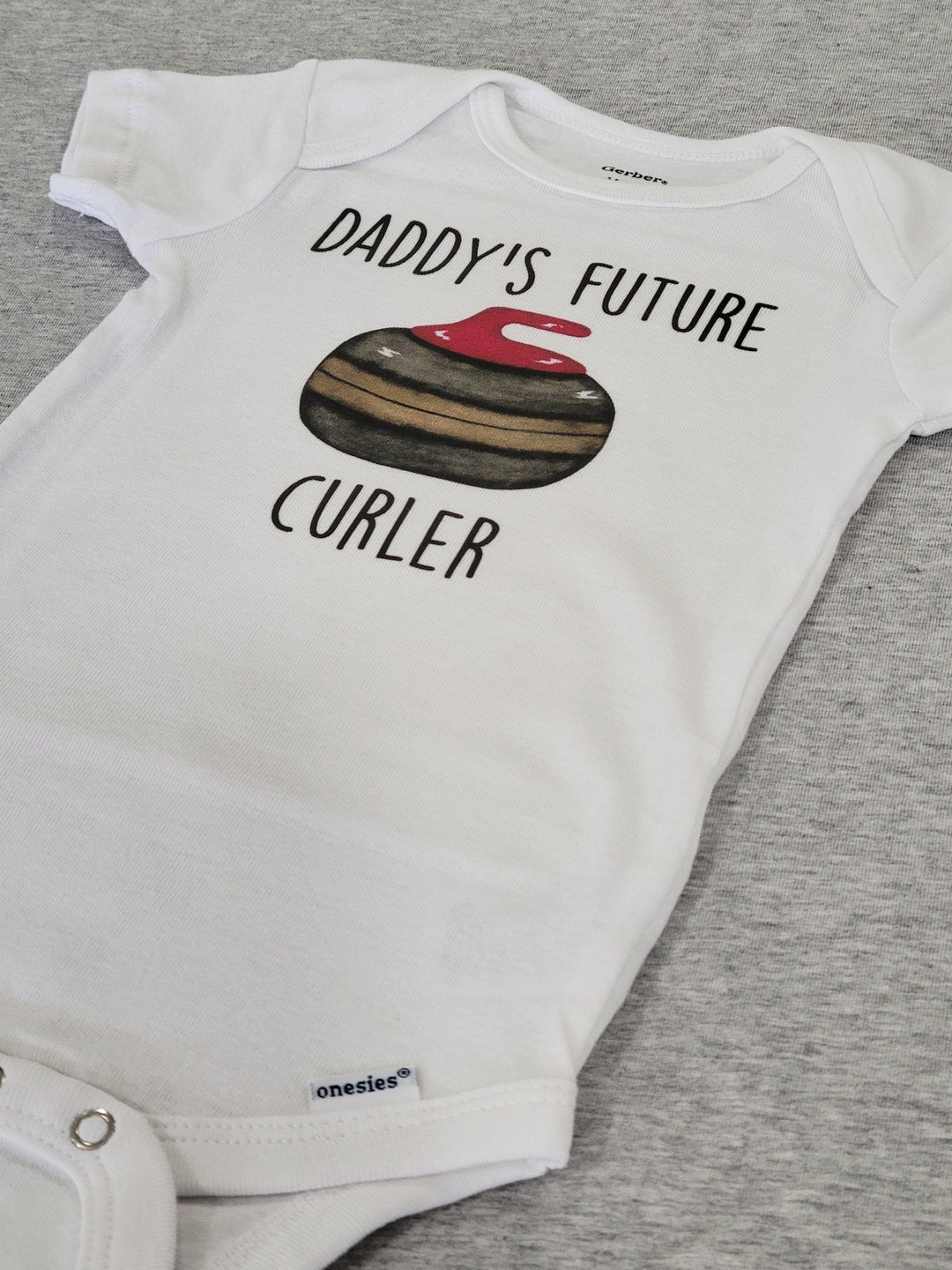 Curling Future - Baby Boy Girl Clothes Infant Bodysuit Funny Cute Newborn Onesie