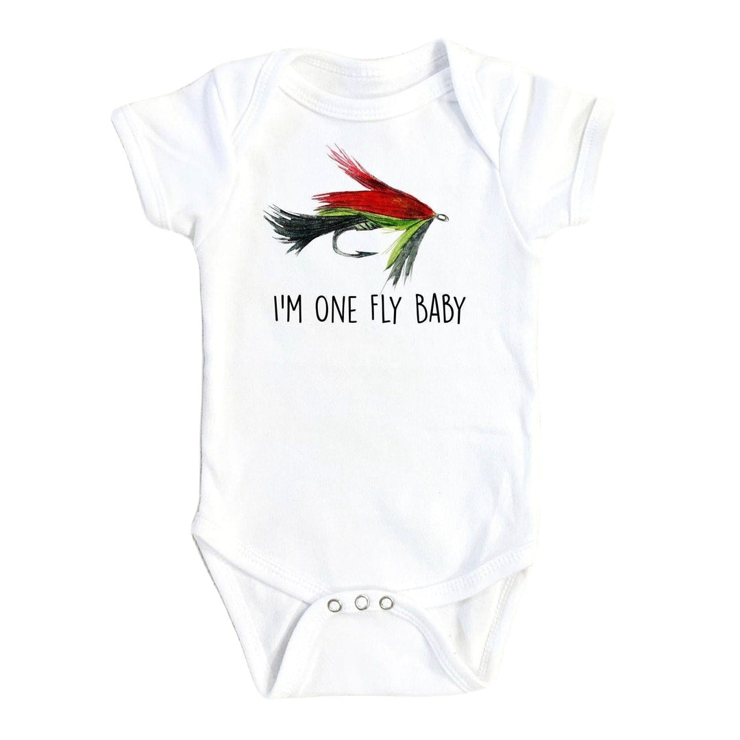 Fishing Fly Baby - Boy Girl Clothes Infant Bodysuit Funny Cute Newborn Onesie