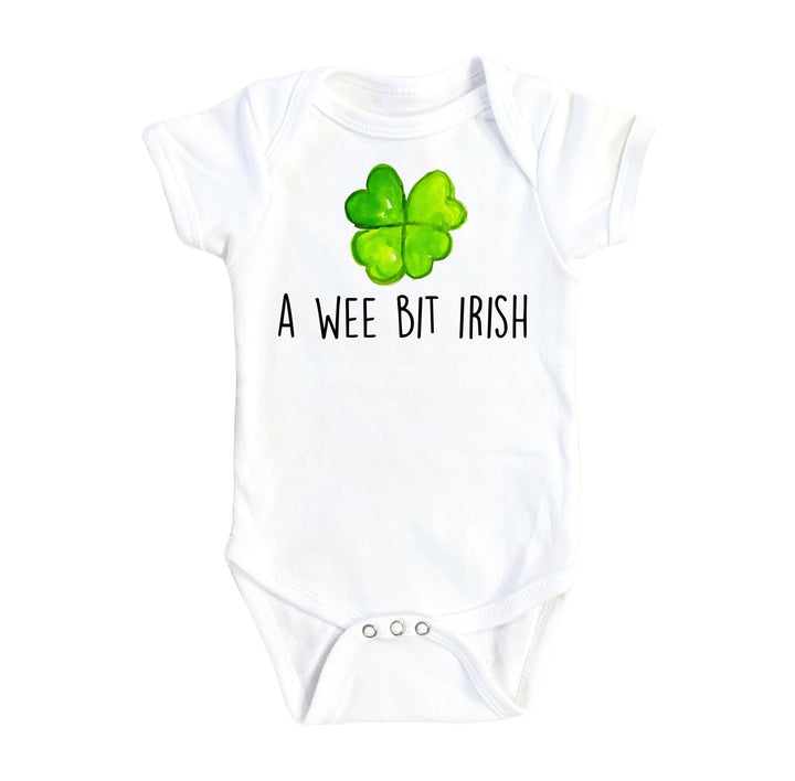 Irish Wee Bit - Baby Boy Girl Clothes Infant Bodysuit Funny Cute Newborn Onesie