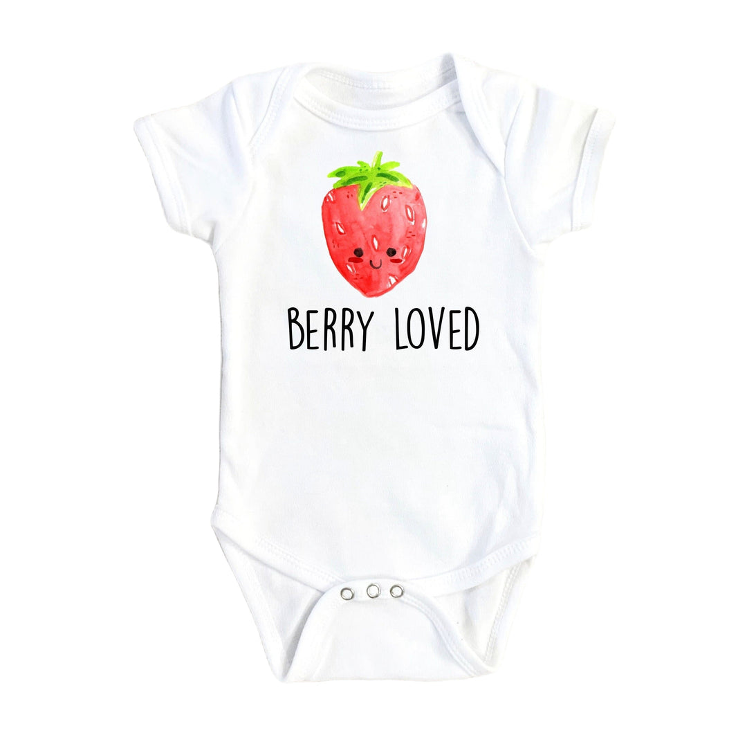 Strawberry Loved - Baby Boy Girl Clothes Infant Bodysuit Funny Cute Newborn Onesie