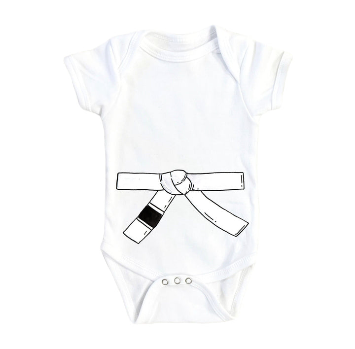 Jiu Jitsu White Belt - Baby Boy Girl Clothes Infant Bodysuit Funny Cute Newborn Onesie