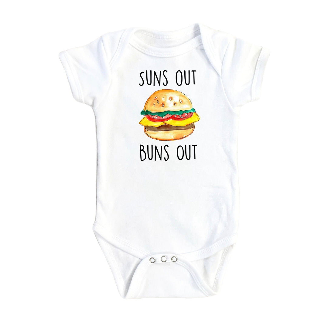 Burger Bbq - Baby Boy Girl Clothes Infant Bodysuit Funny Cute Newborn Onesie