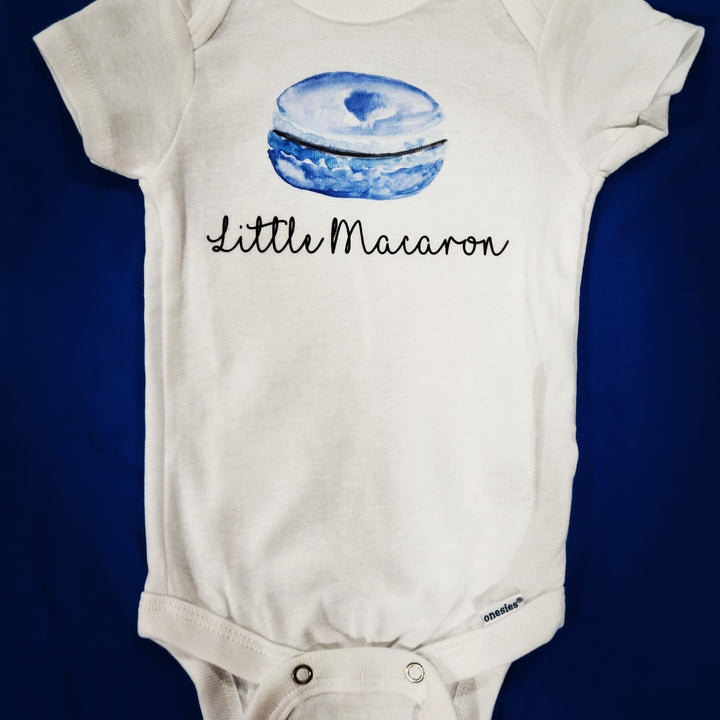 Macaron Blue - Baby Boy Girl Clothes Infant Bodysuit Funny Cute Newborn Onesie