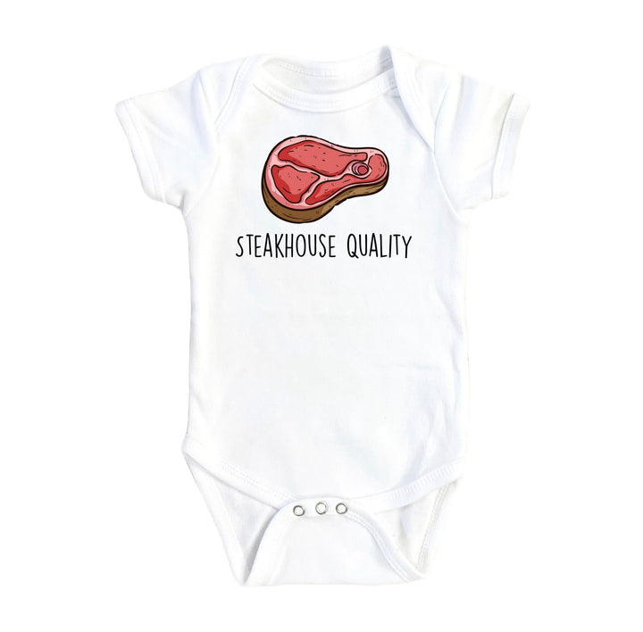 Steak Bbq - Baby Boy Girl Clothes Infant Bodysuit Funny Cute Newborn Onesie