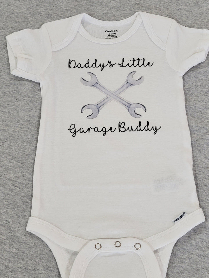 Mechanic Garage - Baby Boy Girl Clothes Infant Bodysuit Funny Cute Newborn Onesie