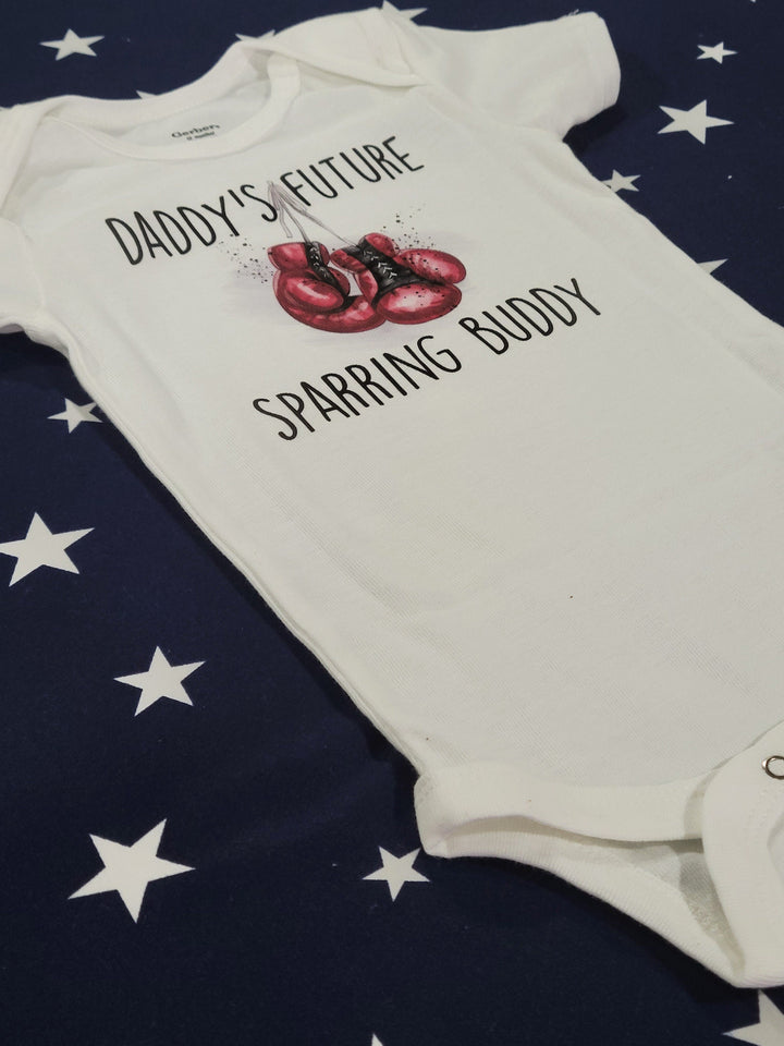 Boxing Sparring 3 - Baby Boy Girl Clothes Infant Bodysuit Funny Cute Newborn Onesie