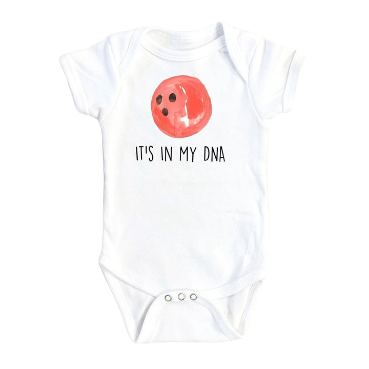 Bowling Dna- Baby Boy Girl Clothes Infant Bodysuit Funny Cute Newborn Onesie