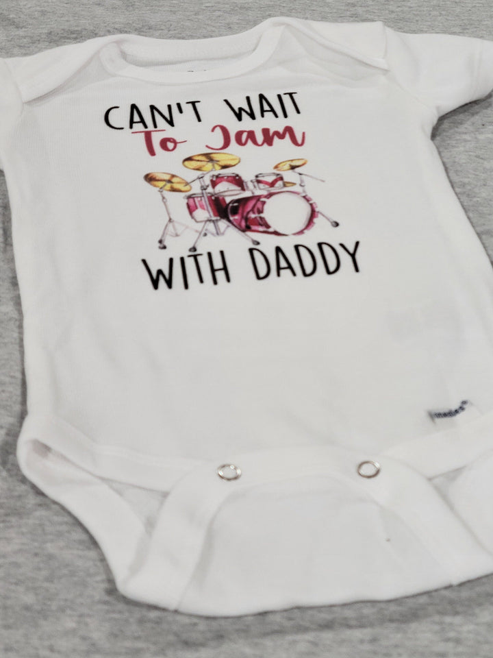 Drummer Jam - Baby Boy Girl Clothes Infant Bodysuit Funny Cute Newborn Onesie