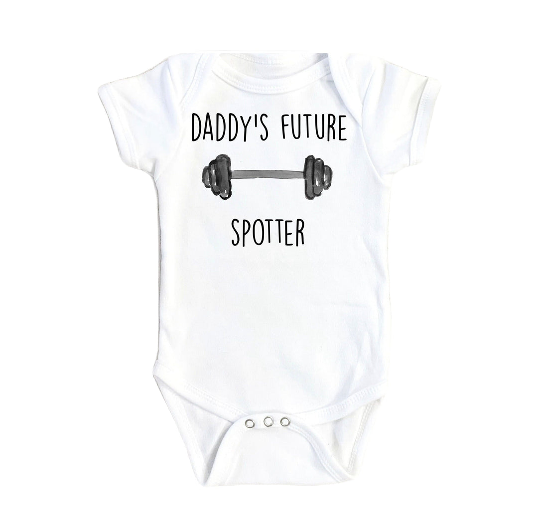 Gym Spotter - Baby Boy Girl Clothes Infant Bodysuit Funny Cute Newborn Onesie