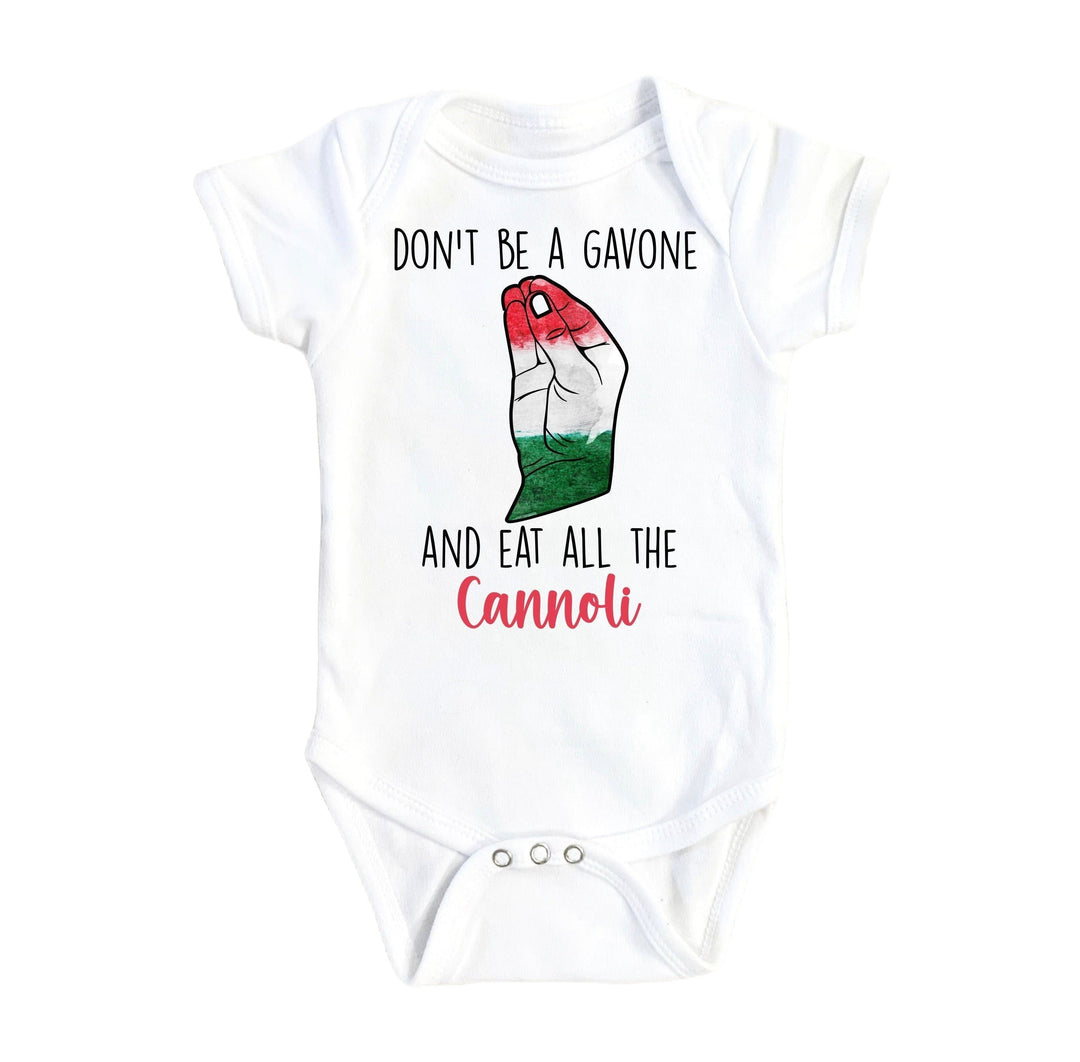 Cannoli Italian - Baby Boy Girl Clothes Infant Bodysuit Funny Cute Newborn Onesie