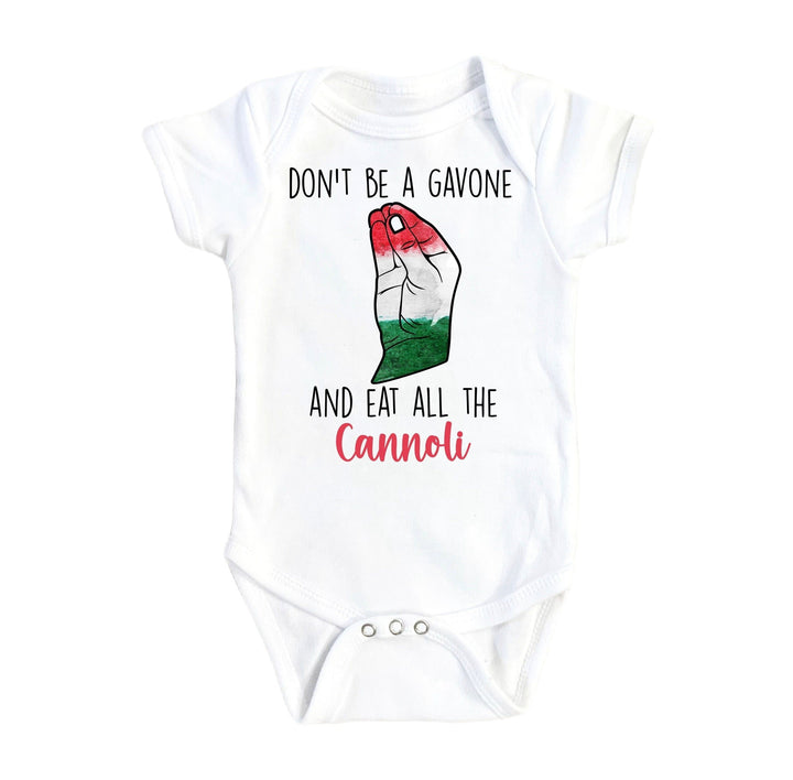 Cannoli Italian - Baby Boy Girl Clothes Infant Bodysuit Funny Cute Newborn Onesie