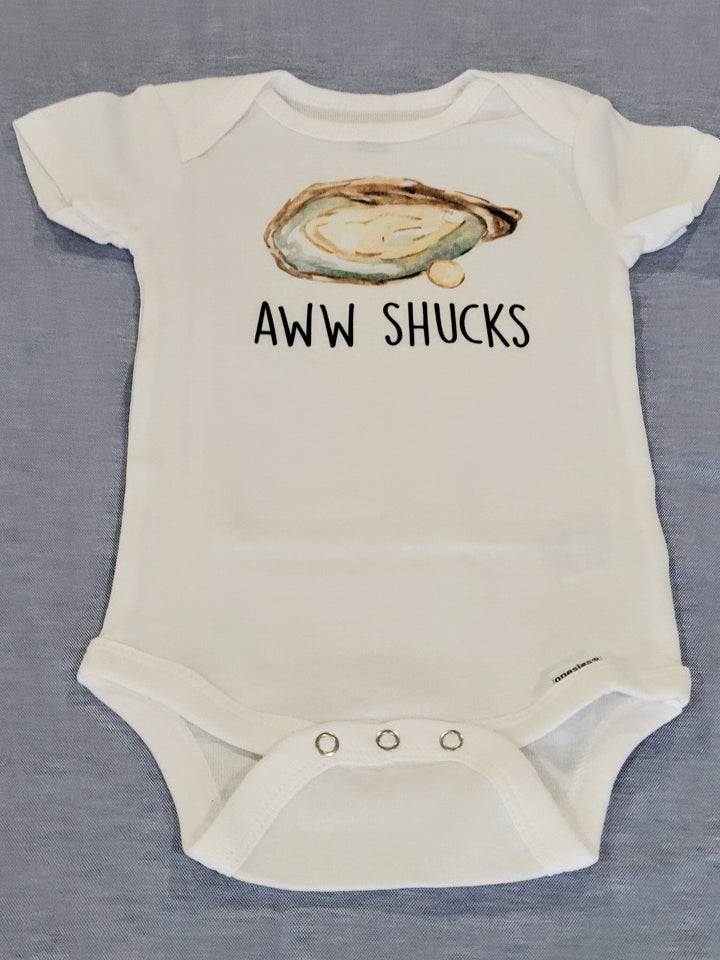 Oyster Aww - Baby Boy Girl Clothes Infant Bodysuit Funny Cute Newborn Onesie