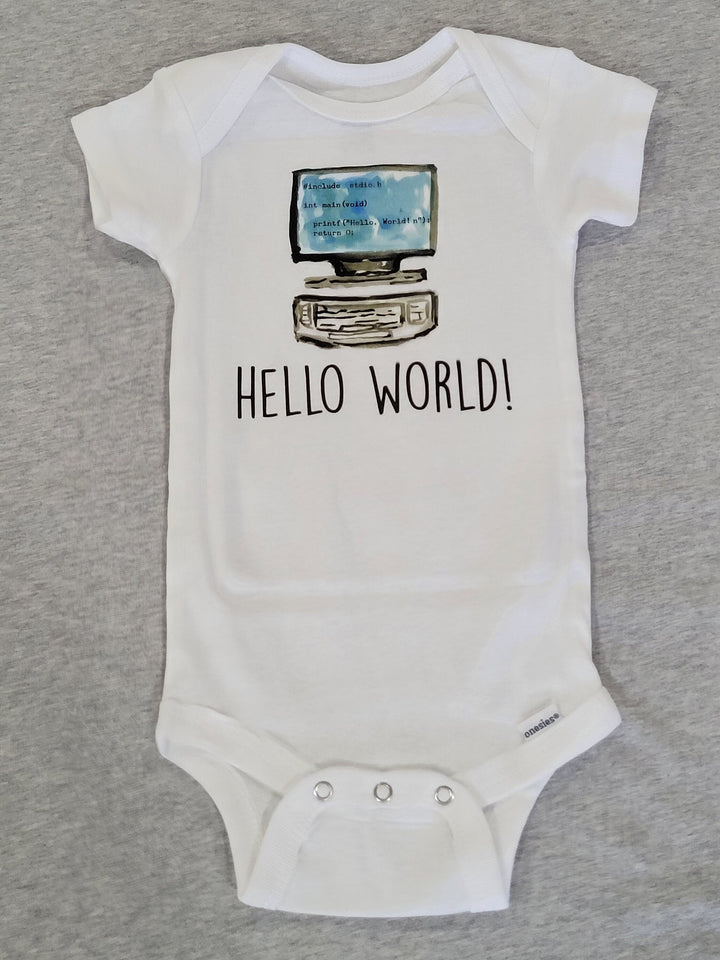 Computer - Baby Boy Girl Clothes Infant Bodysuit Funny Cute Newborn Onesie