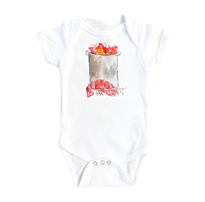 Crawfish Alone - Baby Boy Girl Clothes Infant Bodysuit Funny Cute Newborn Onesie