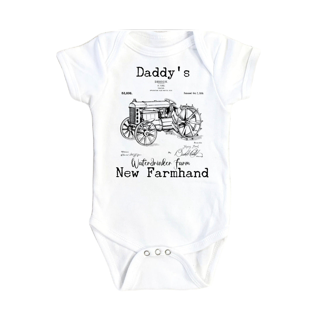 Farm Patent - Baby Boy Girl Clothes Infant Bodysuit Funny Cute Newborn Onesie