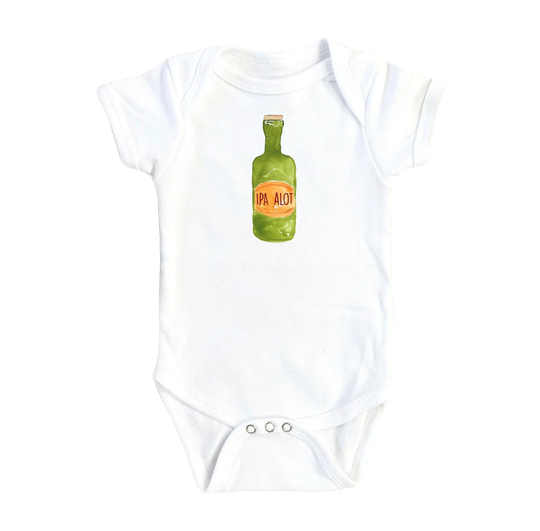 Ipa Alot Beer - Baby Boy Girl Clothes Infant Bodysuit Funny Cute Newborn 1A Onesie