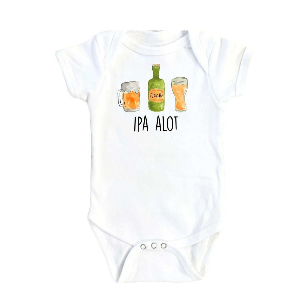 Ipa Alot Beer - Baby Boy Girl Clothes Infant Bodysuit Funny Cute Newborn Onesie