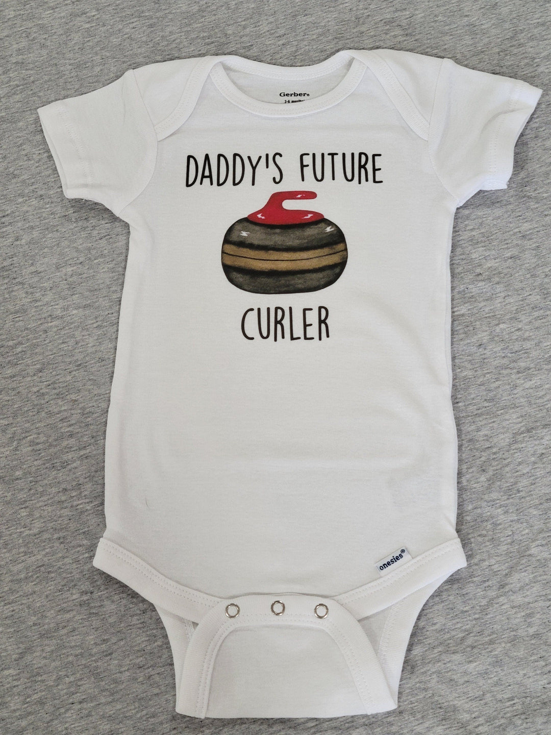 Curling Future - Baby Boy Girl Clothes Infant Bodysuit Funny Cute Newborn Onesie