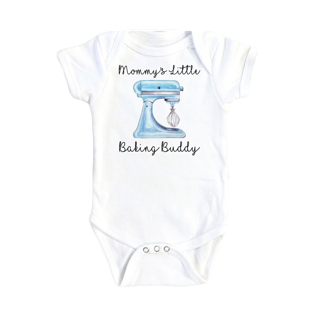 Baking Blue Mixer - Baby Boy Girl Clothes Infant Bodysuit Funny Cute Newborn Onesie