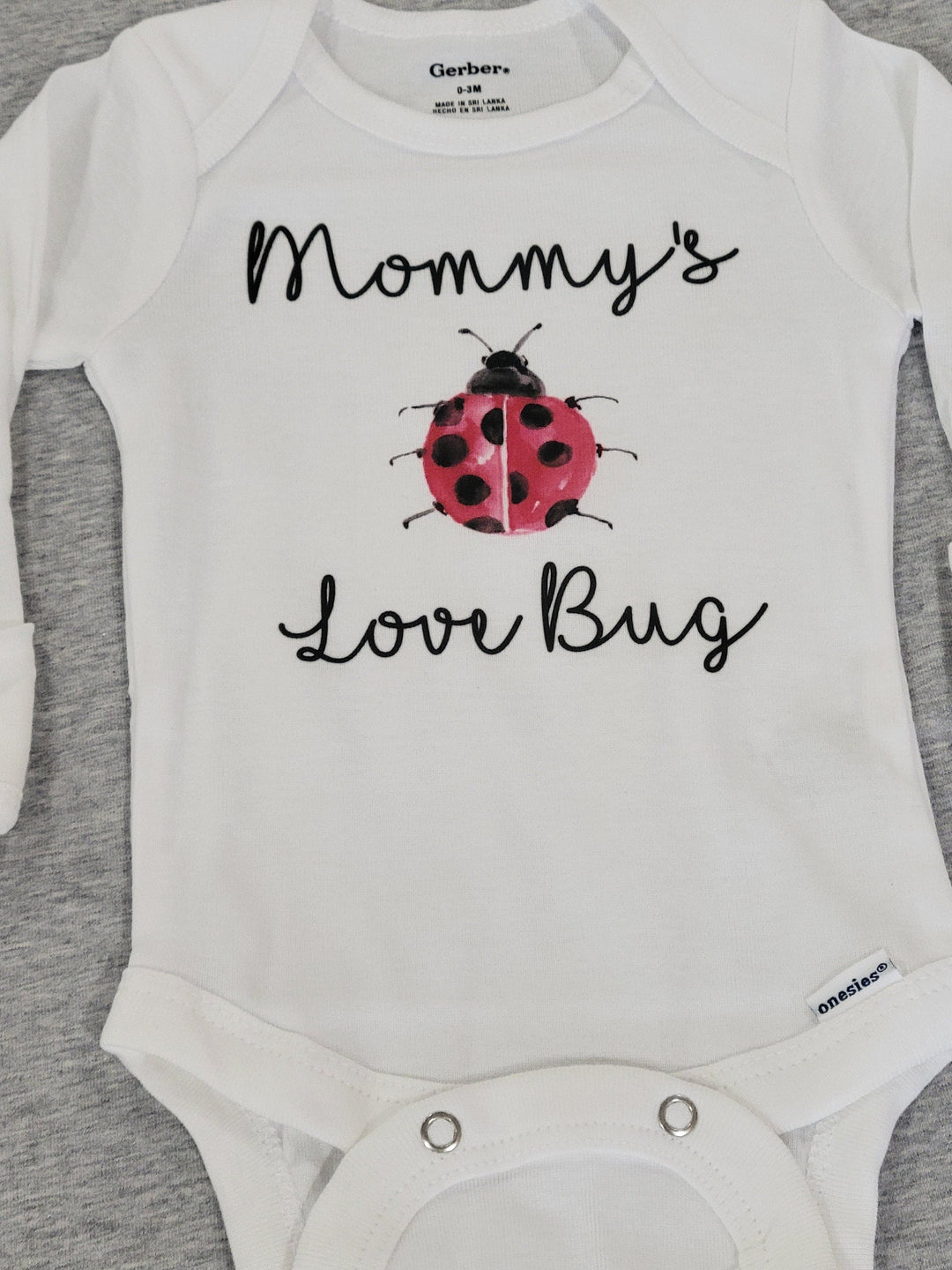 Ladybug Love Bug - Baby Boy Girl Clothes Infant Bodysuit Funny Cute Newborn Onesie