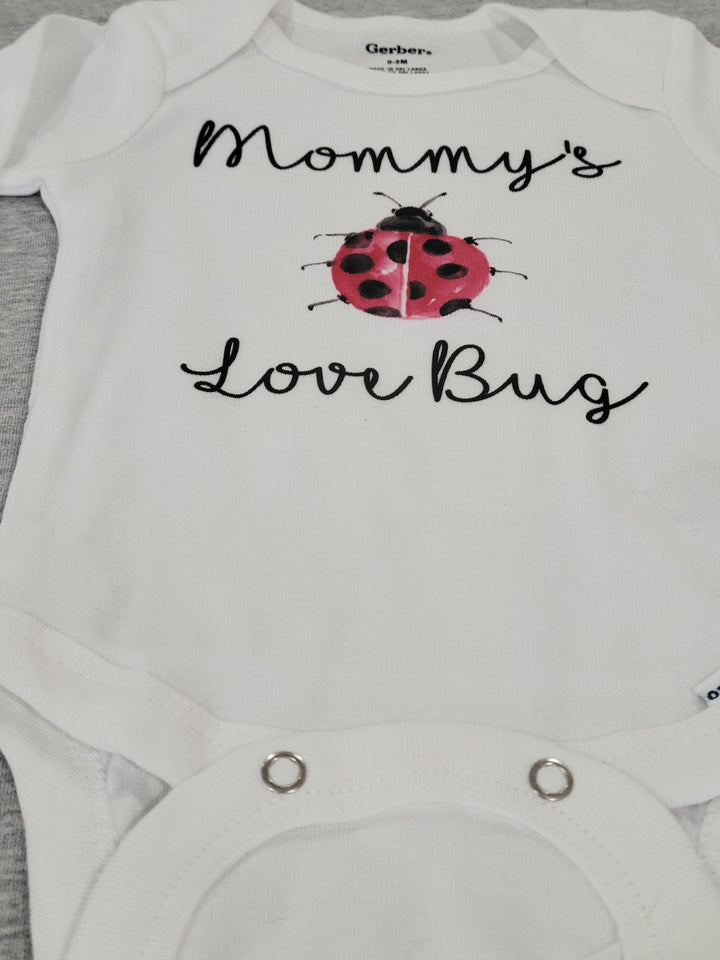 Ladybug Love Bug - Baby Boy Girl Clothes Infant Bodysuit Funny Cute Newborn Onesie