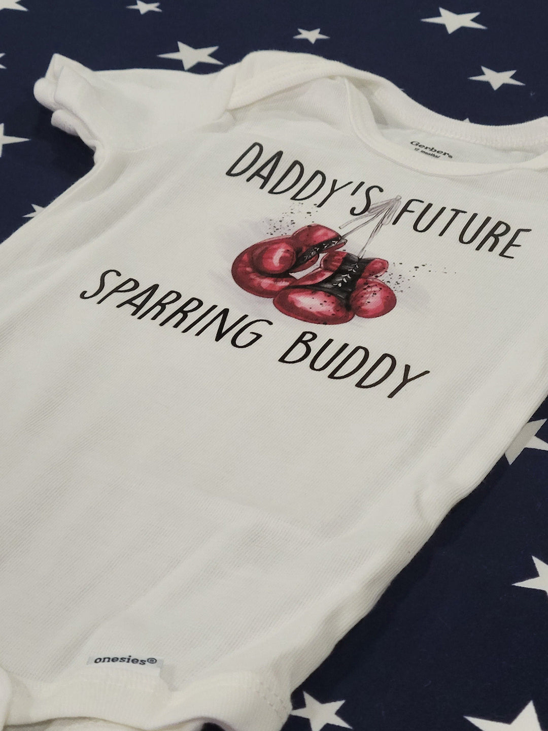 Boxing Sparring 3 - Baby Boy Girl Clothes Infant Bodysuit Funny Cute Newborn Onesie