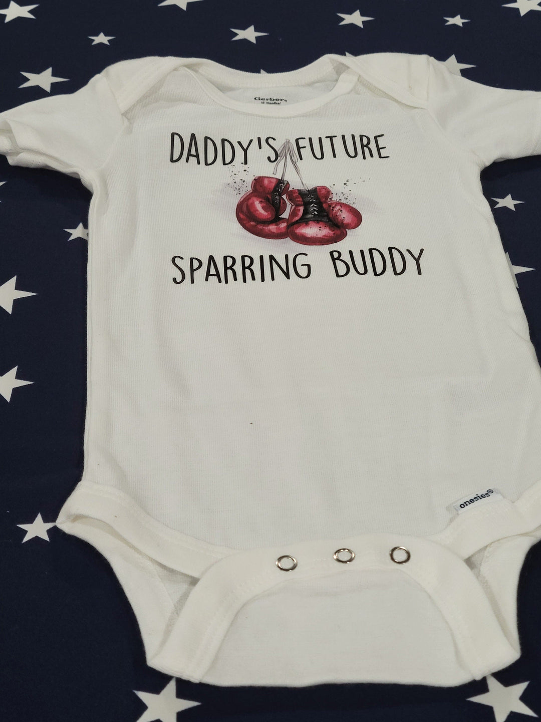 Boxing Sparring 3 - Baby Boy Girl Clothes Infant Bodysuit Funny Cute Newborn Onesie