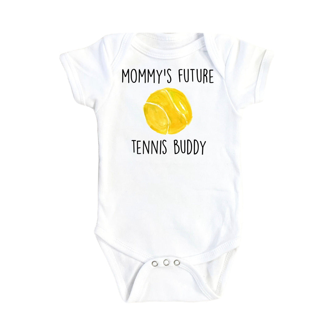 Tennis Future Mom - Baby Boy Girl Clothes Infant Bodysuit Funny Cute Newborn Onesie