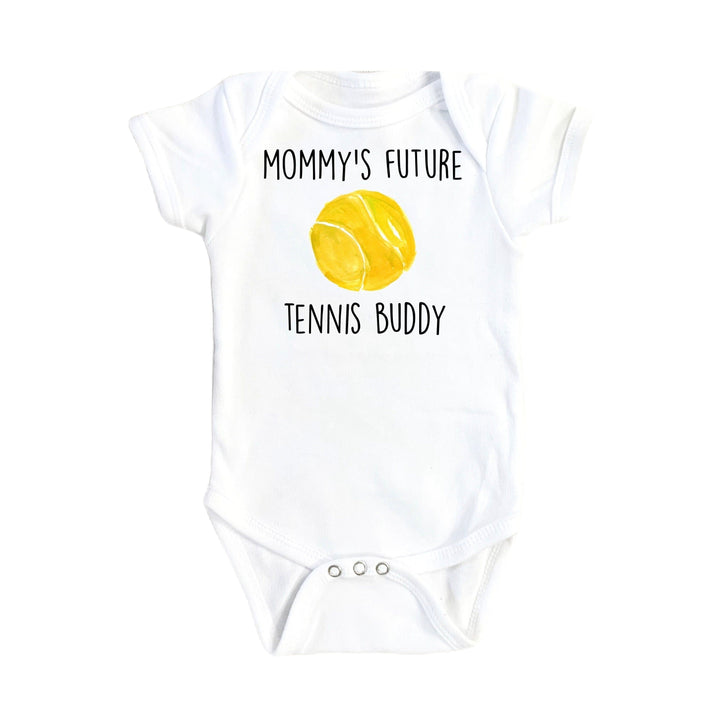 Tennis Future Mom - Baby Boy Girl Clothes Infant Bodysuit Funny Cute Newborn Onesie