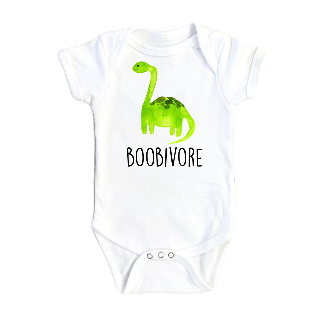 Dinosaur Boobivore - Baby Boy Girl Clothes Infant Bodysuit Funny Cute Newborn Onesie