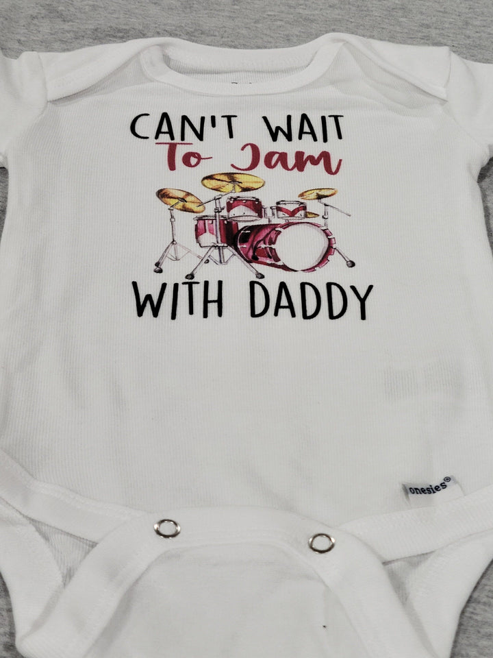 Drummer Jam - Baby Boy Girl Clothes Infant Bodysuit Funny Cute Newborn Onesie