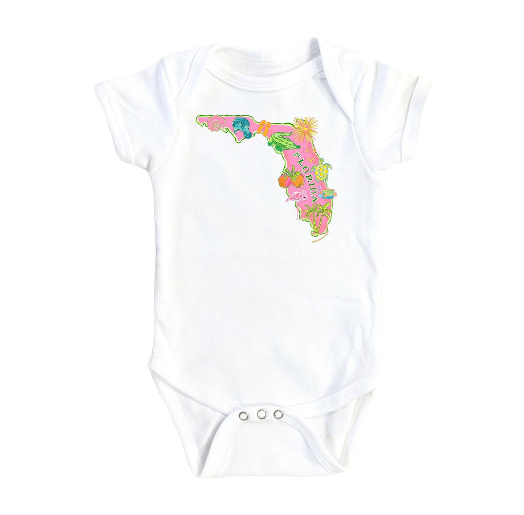 Florida Alone - Baby Boy Girl Clothes Infant Bodysuit Funny Cute Newborn Onesie