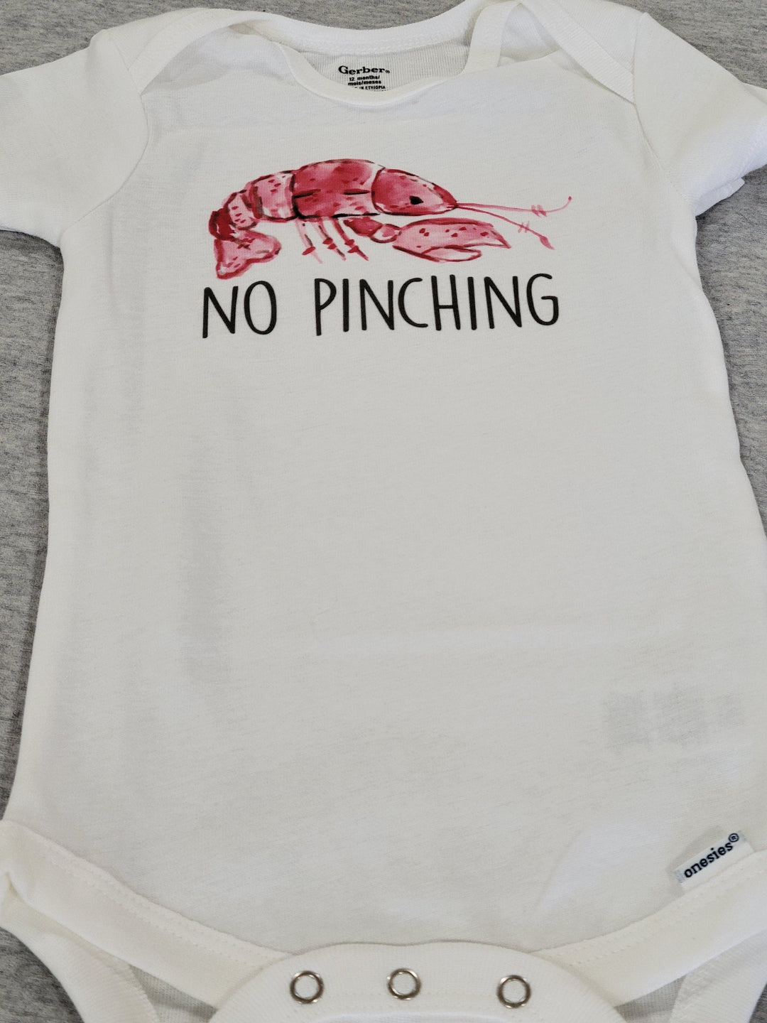 Crawfish Pinch - Baby Boy Girl Clothes Infant Bodysuit Funny Cute Newborn Onesie