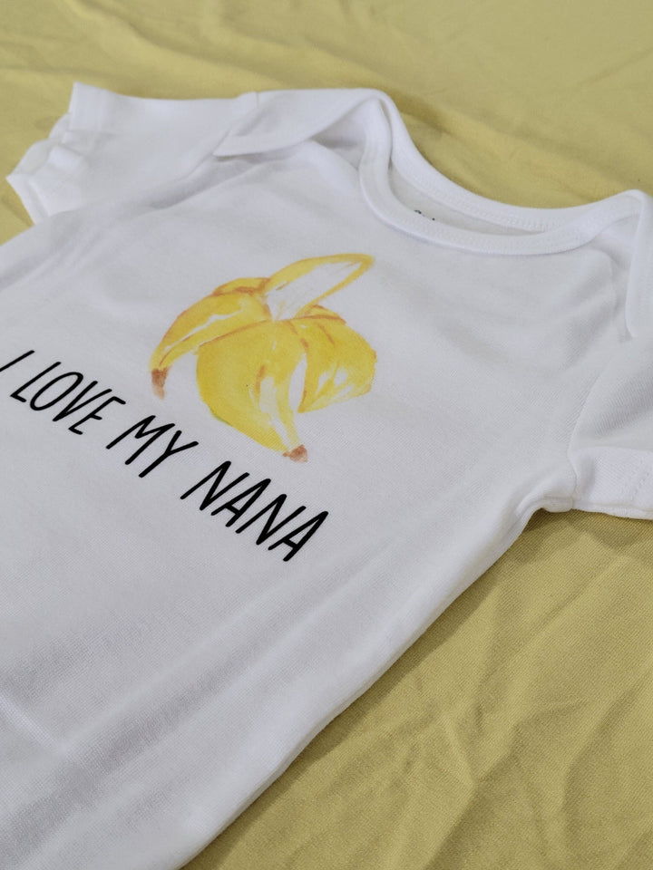 Banana Love Nana - Baby Boy Girl Clothes Infant Bodysuit Funny Cute Newborn Onesie