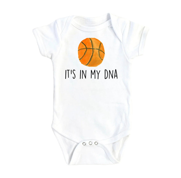 Basketball Dna - Baby Boy Girl Clothes Infant Bodysuit Funny Cute Newborn Onesie