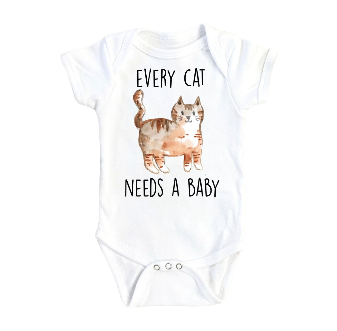 Cat Needs Baby - Boy Girl Clothes Infant Bodysuit Funny Cute Newborn Onesie