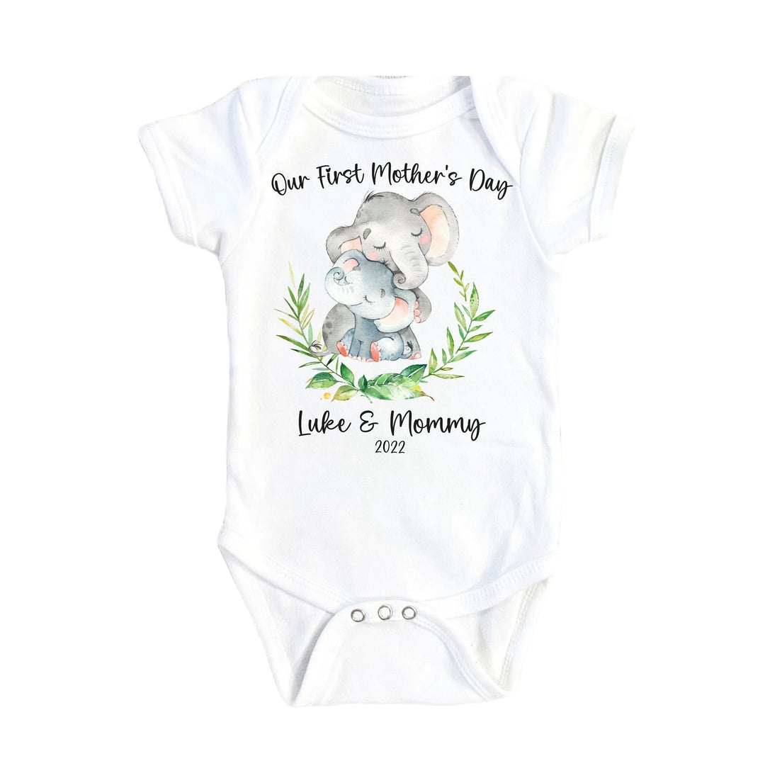 Elephant Mother’s Day - Baby Boy Girl Clothes Infant Bodysuit Funny Cute Newborn Onesie