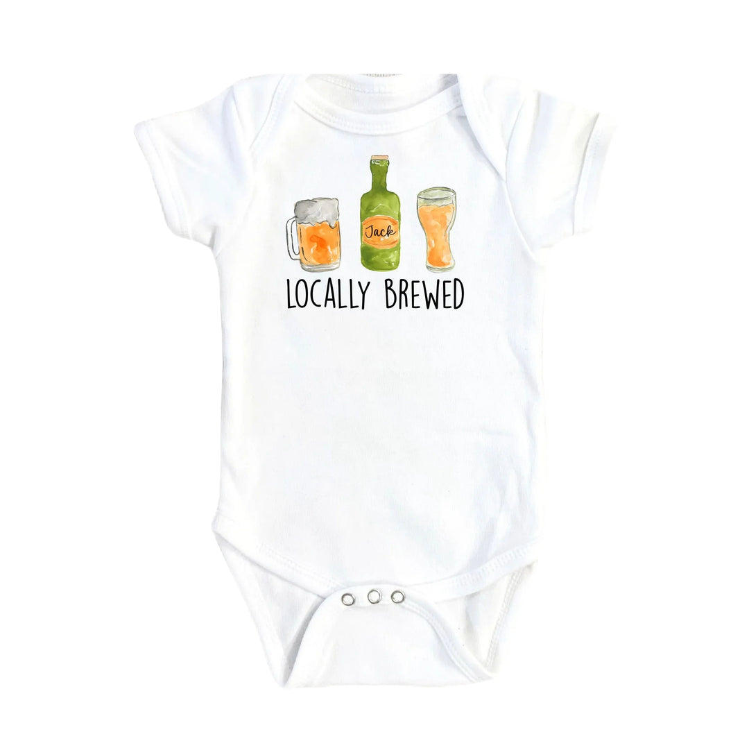 Locally Brewed Ipa - Baby Boy Girl Clothes Infant Bodysuit Funny Cute Newborn Onesie