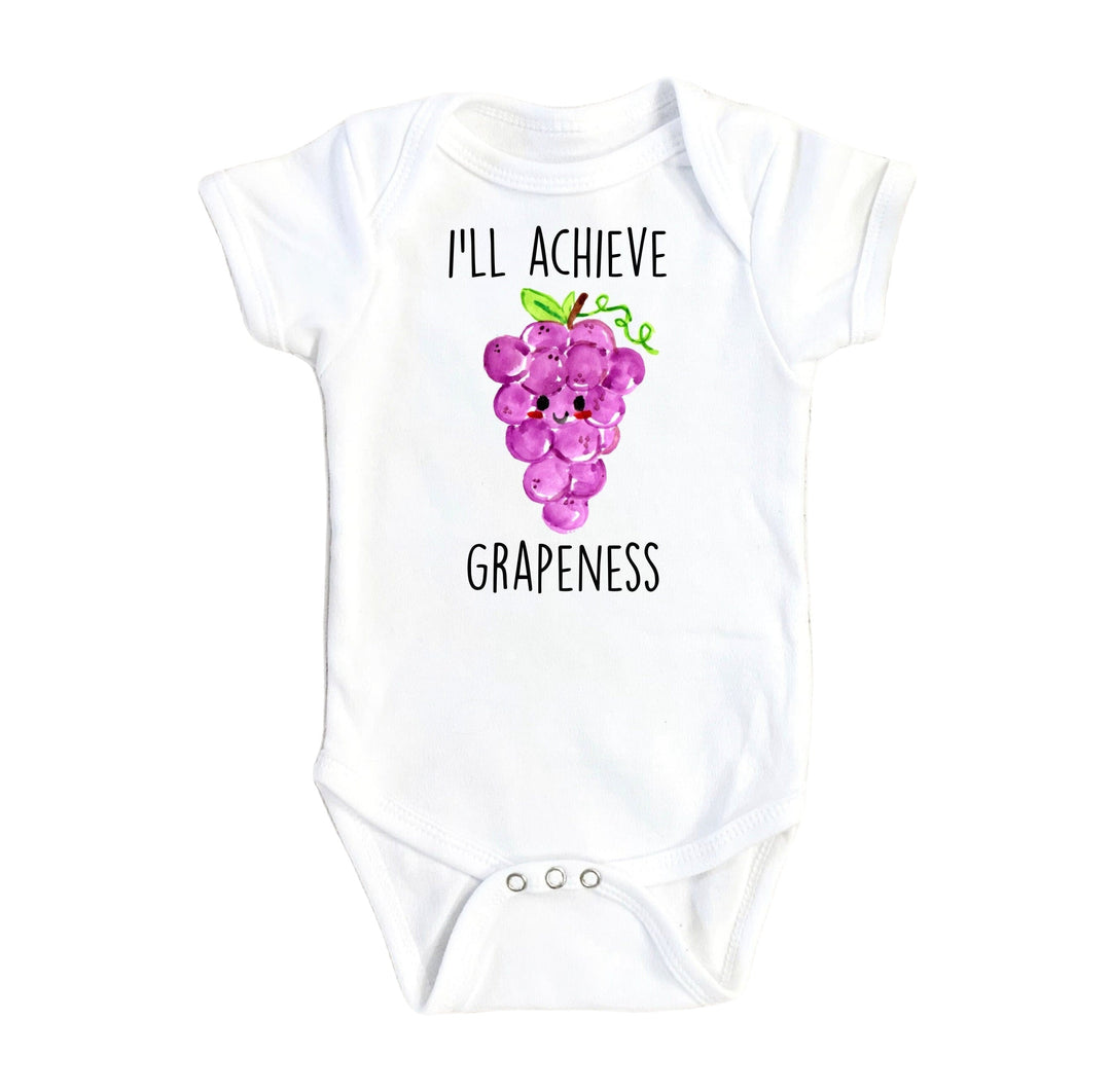 Grape Grapeness - Baby Boy Girl Clothes Infant Bodysuit Funny Cute Newborn Onesie