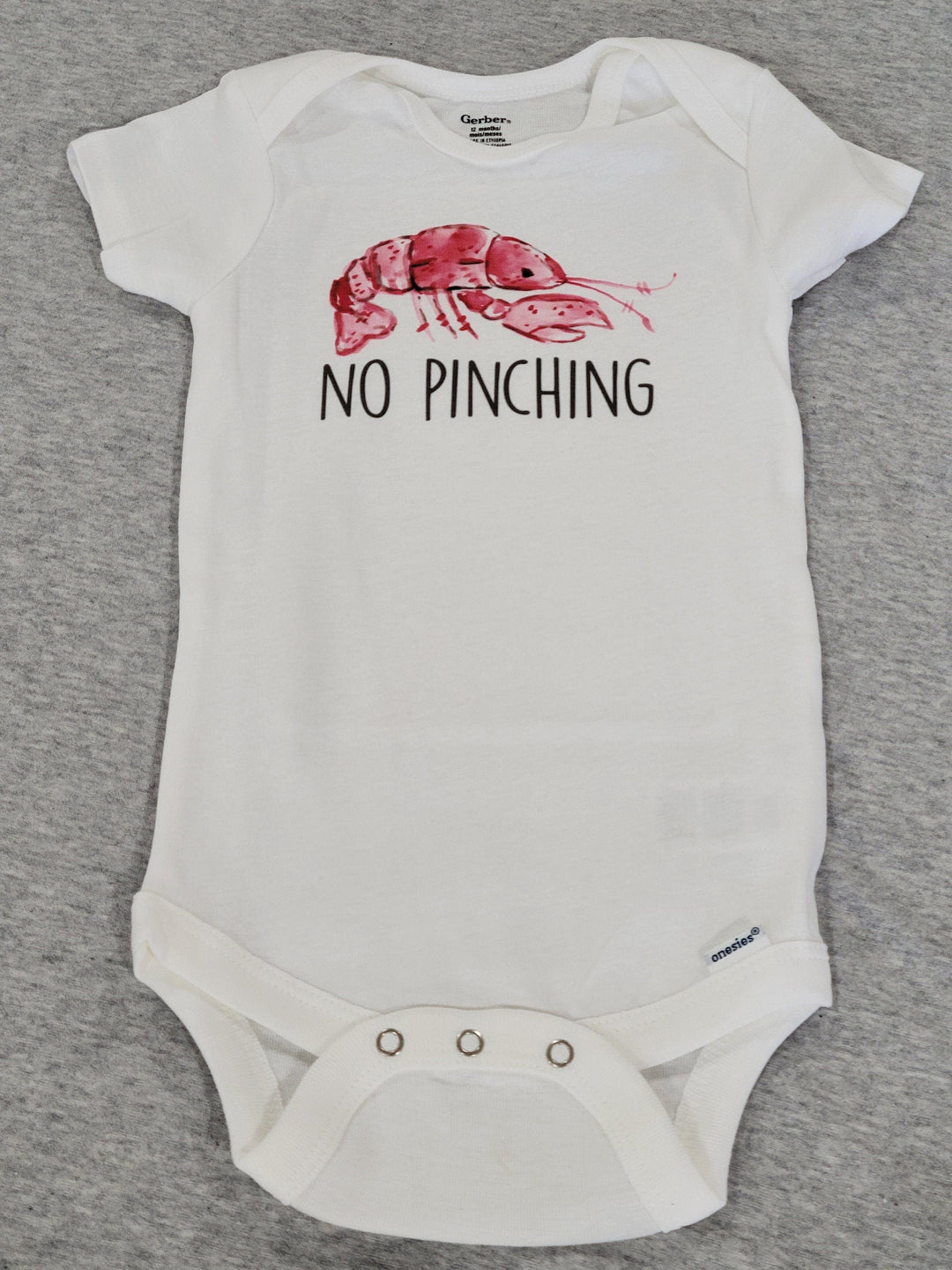 Crawfish Pinch - Baby Boy Girl Clothes Infant Bodysuit Funny Cute Newborn Onesie