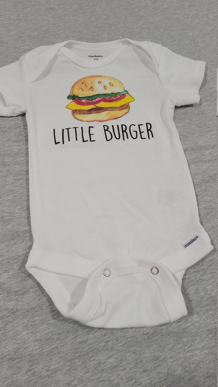 Little Burger - Baby Boy Girl Clothes Infant Bodysuit Funny Cute Newborn Onesie